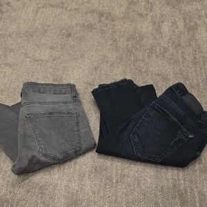 ZARA Gray and Black Women's Skinny Jeans